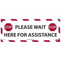 Please Wait For Assistance 8" x 20" PSV