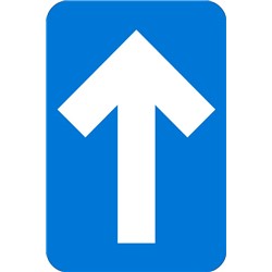 Directional Arrow, Blue 6" x 4" Pk/10