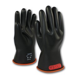 Class 0 Rubber Insulating Gloves 11"/7