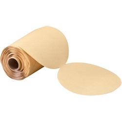 6" 80D Gold Stearated AO PSA Disc Roll