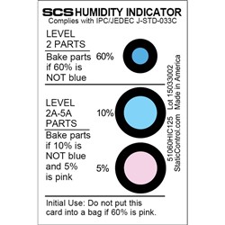 4-Spot Humidity Indicator Card 100/can