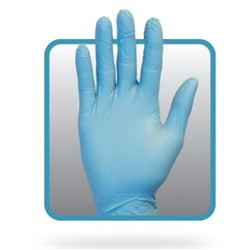 4.3 MIL Blue Powder Free Nitrile Glove L