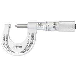 Screw Thread Micrometer 0-1" 28-30 TPI