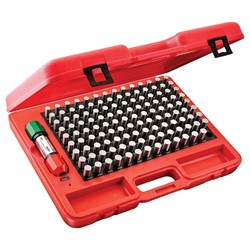 Pin Gage Set with case, Sizes.501-.625+