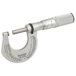 0-1" Outside Micrometer w/Carbide Faces