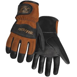 Kidskin Black/Brown Welding Glove Large